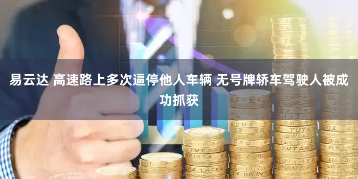 易云达 高速路上多次逼停他人车辆 无号牌轿车驾驶人被成功抓获